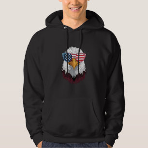 American Flag Patriotic Eagle 4th Of July Hoodie