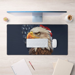American Flag Patriotic Eagle Desk Mat