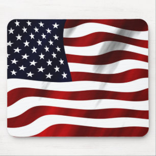 American Flag Patriotic Independence Day Mouse Pad