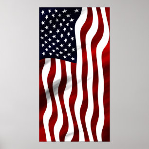 American Flag Patriotic Independence Day Poster
