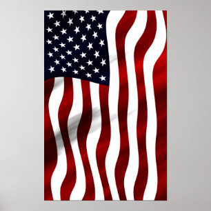 American Flag Patriotic Independence Day Poster
