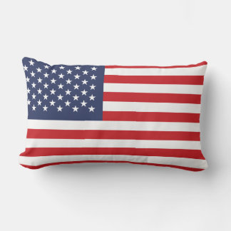 American Flag Patriotic Lumbar Cushion