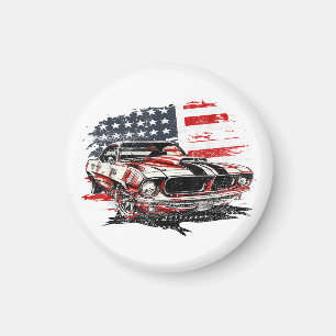 American Flag Patriotic Magnet