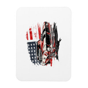 American Flag Patriotic  Magnet