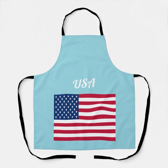 American Flag Patriotic Party  Apron (Front)