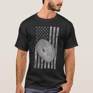 American Flag Patriotic Private Detective Spy Inve T-Shirt