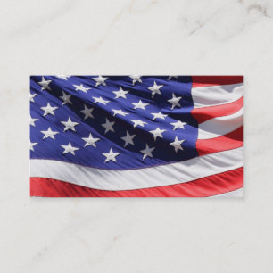 American Flag   Patriotic Soldier Veteran Military Business Card