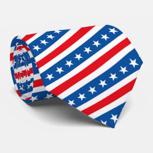 American flag patriotic Stars and Stripes Tie