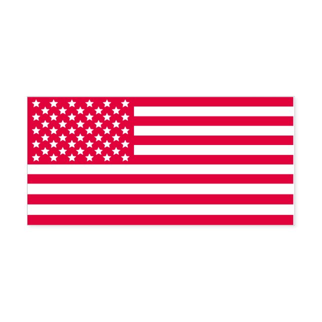 American Flag Patriotic Stars and Stripes USA V2 Self-inking Stamp (Design)