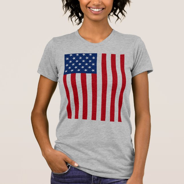 American Flag Patriotic T-Shirt (Front)