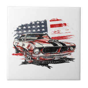 American Flag Patriotic Tile