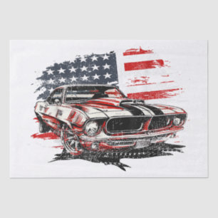 American Flag Patriotic Tissue Paper