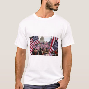 American Flag Patriotic USA Capitol Freedom  T-Shirt