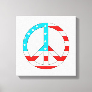 American Flag Peace Sign