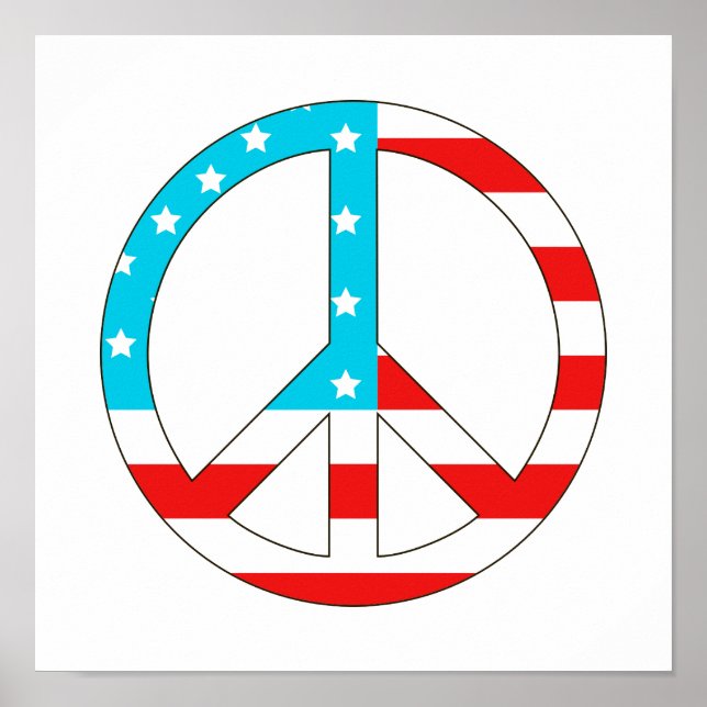 American Flag Peace Sign (Front)