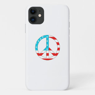American Flag Peace Sign Case-Mate iPhone Case