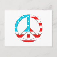 American Flag Peace Sign