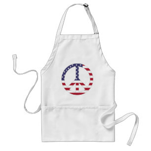 AMERICAN FLAG PEACE SIGN STANDARD APRON