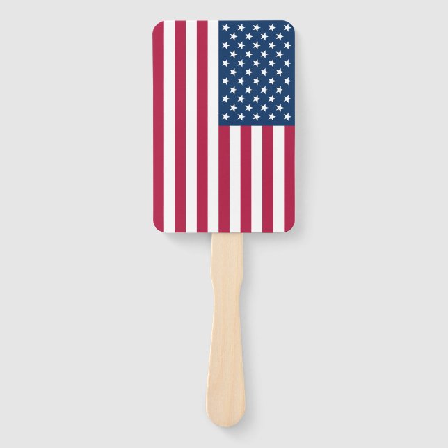 American Flag Personalised Hand Fan (Front)
