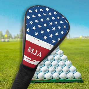 American Flag Personalised Patriotic Stars Stripes Golf Head Cover