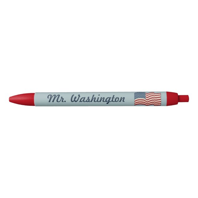 American Flag Personalised Pen Gift (Front)