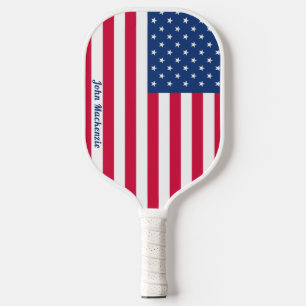 American Flag   Personalised  Pickleball Paddle