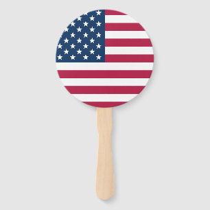 American Flag Personalized Hand Fan