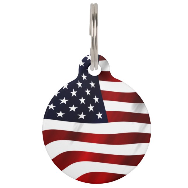 American Flag Pet Tag (Front)