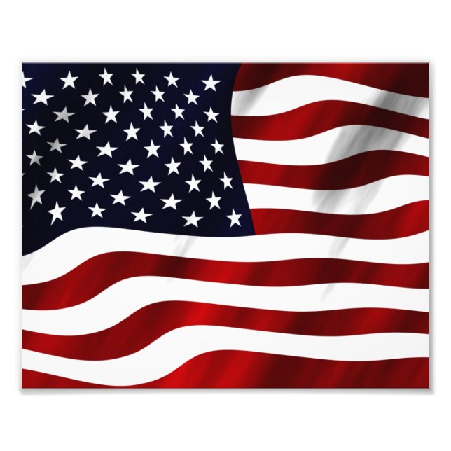 American Flag Photo Print (Front)