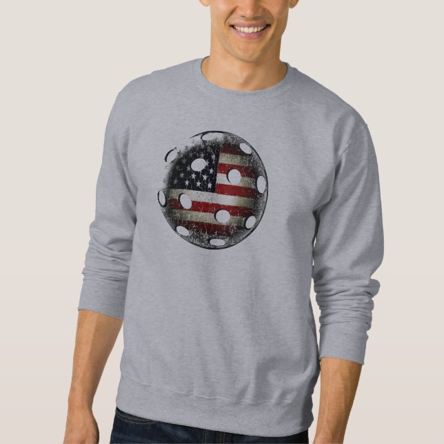 American Flag Pickleball Sweatshirt (Front)
