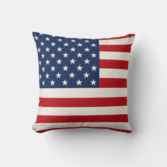 American Flag Pillow Stars & Stripes Forever (Front)