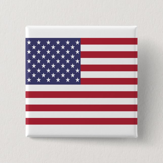 American Flag Pin Button (Front)