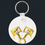American Flag Piston Muscle Car 10 Key Ring<br><div class="desc">A stylish keychain featuring a vintage classic car design. A perfect accessory for car lovers and collectors. Great for everyday use or as a small and thoughtful gift for classic car enthusiasts.</div>