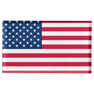 American Flag Place Card Holder USA