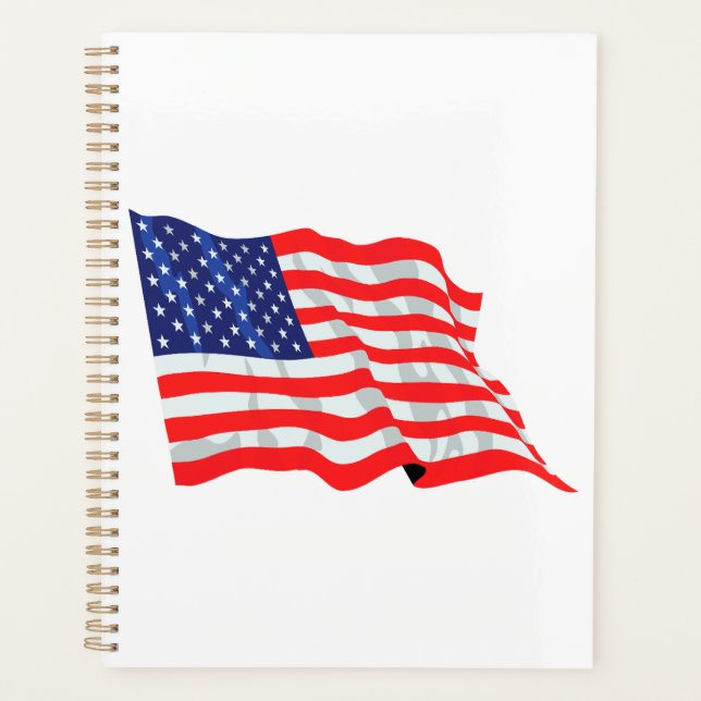 American flag  planner (Front)