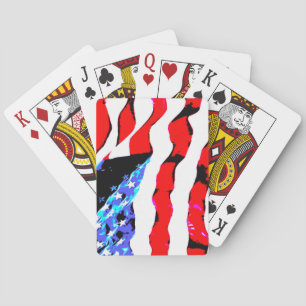 American flag playing cards