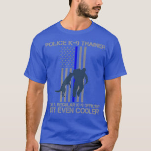 American Flag Police K9 Trainer T-Shirt