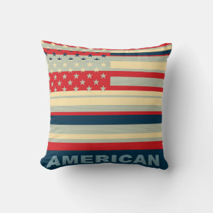 American Flag Pop Art 2 Cushion