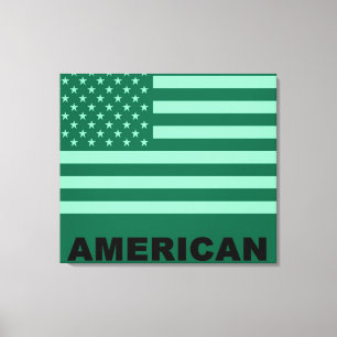 American Flag Pop Art 4 Canvas Print