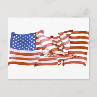 American Flag Postcard