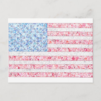 American Flag Postcard