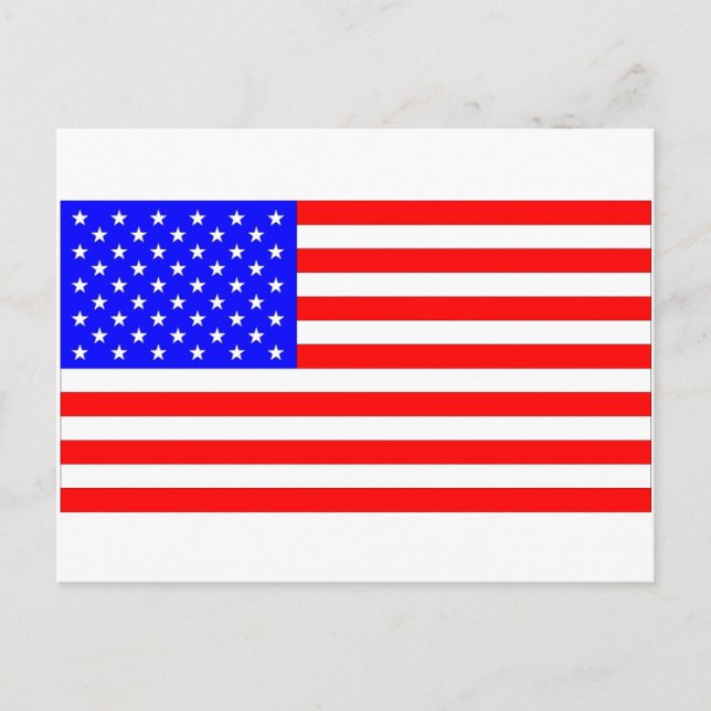 AMERICAN FLAG POSTCARD (Front)