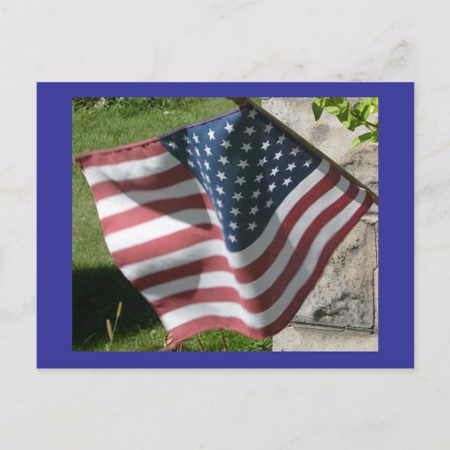 American Flag Postcard (Front)