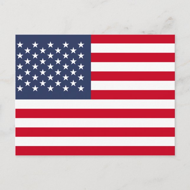American Flag Postcard (Front)