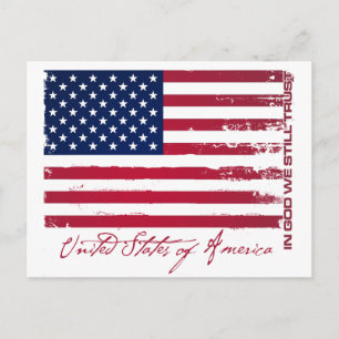 American Flag Postcard