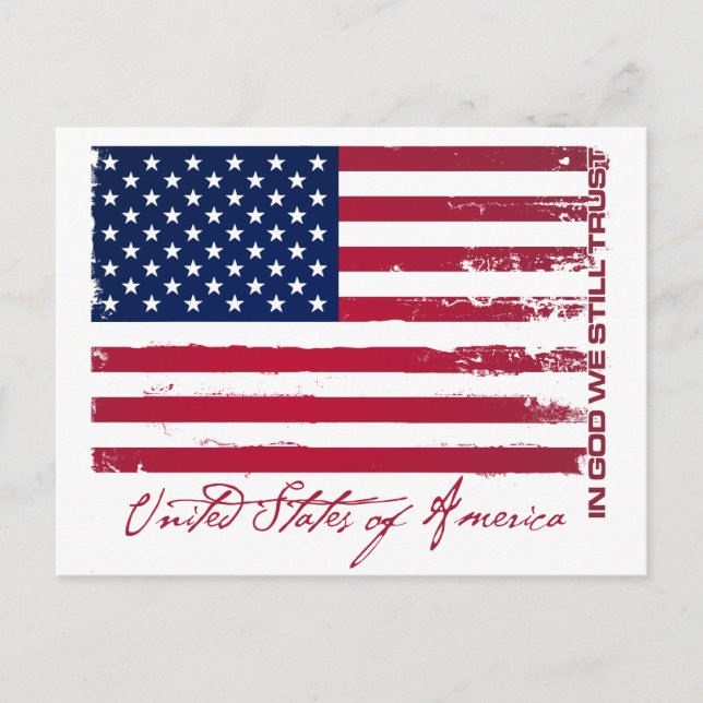 American Flag Postcard (Front)