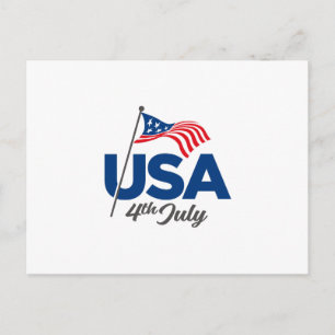 American Flag Postcard
