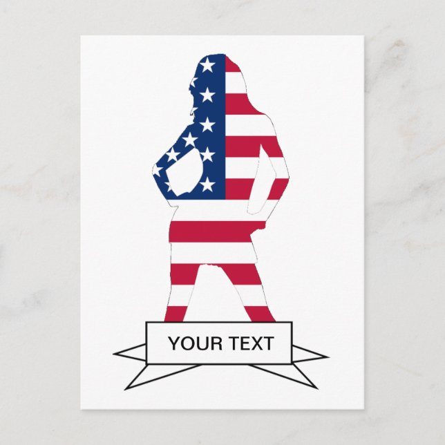 American flag postcard (Front)