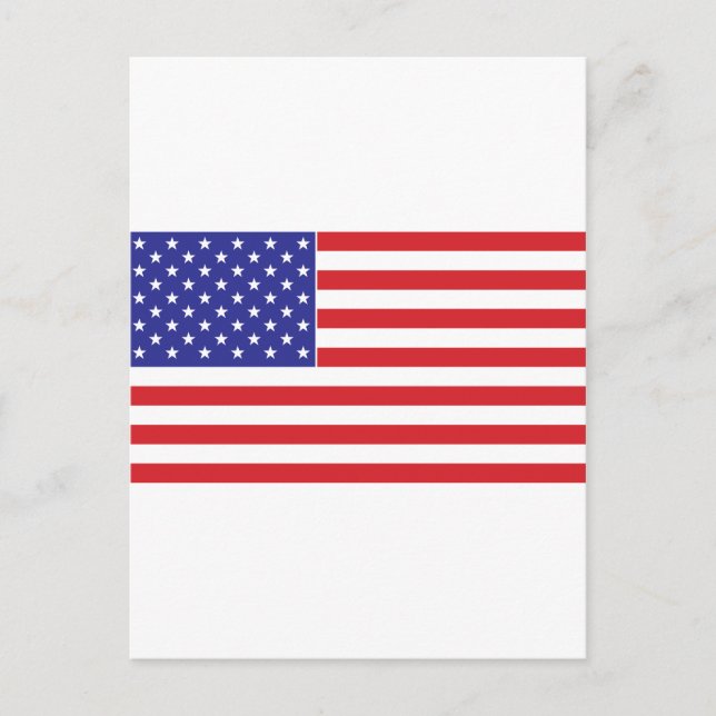 American Flag Postcard (Front)