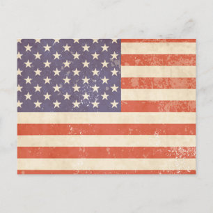 American Flag Postcard